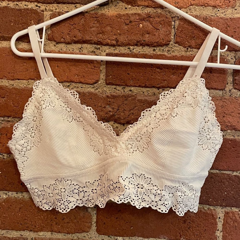 Aerie Cream Lace Bralette